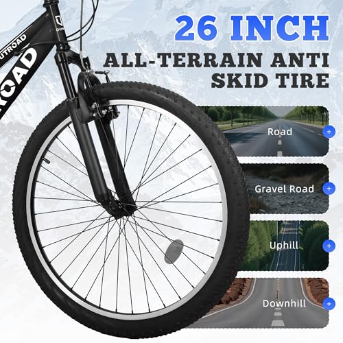 Max4out 7-Speed Dual Suspension Mountain Bike