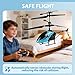 Oiumhru Gesture Sensing Indoor Flying Helicopter Toys, Controllable Helicopter with Colorful LED Lights for Home Entertainment and Fun