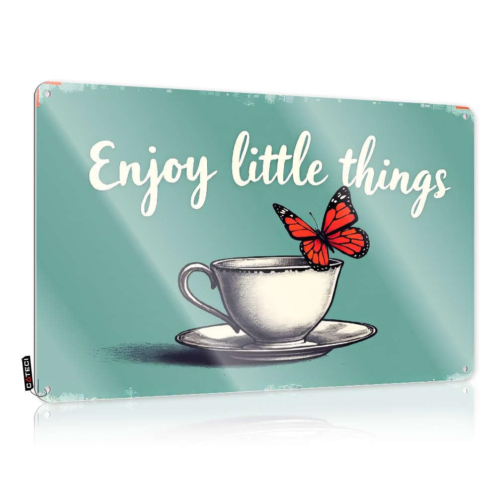 Fzfn Men's Colour Bedroom Decor Baset Signs - Enjoy Little Things. Decor Rustic Wall Hanging(30X40cm)