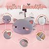 FUYU Cat Stuffed Animals, Soft Cat Plush Pillow Kawaii Kitten Stuffed Animal Toy Gifts for Kids Boys Girls Room Decor (Grey Round Eyes,15in/37cm) #5