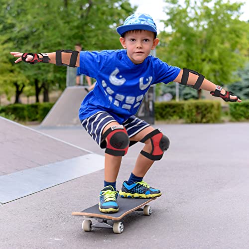 Rodilleras y coderas infantiles para tardes de patinaje en línea en el parque 5