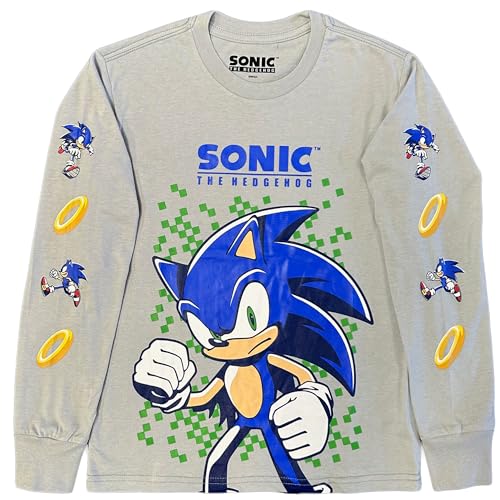 SEGA Sonic The Hedgehog Little & Big Boys Long Sleeve Shirt2
