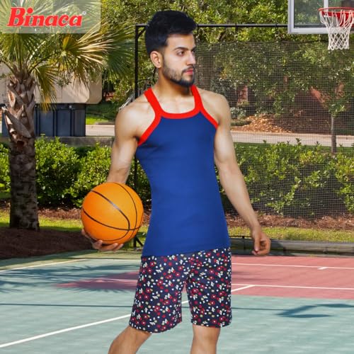 Image of Binaca Trendzz Printed Men's Bermuda Shorts with Zipper Pocket: Pack of 1, Perfect for Gym, Running, Cycling, Beach | Random Prints & Colours