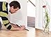 tesa TE05433-00100-00 Barra bajo puerta de PVC cepillo p/suelos lisos 1mx37mm blanco,...