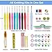 BONTIME Crochet Hooks Set - 11 Pieces Ergonomic Crochet Hooks with Portable Case, Contains All The Crochet Accessories Fit Any Projects, Ideal for Crocheters with Arthritic,Clover Print