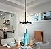 Eglo Lighting Eglo USA 204551A Three Light Ceiling Mount from Broyles Collection 11.50 inches, 3, Matte Black