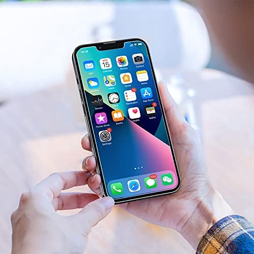 Amazon Brand - Eono Tempered Glass Screen Protector for iPhone 13 mini 5.4-Inch, Easy Application, Bubble Free with Included Installation Tool, Case-Friendly, HD Clear - 3 Pack