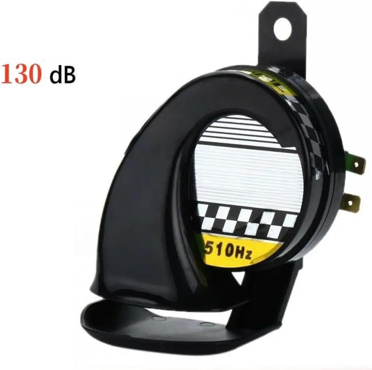 New 12V DC 130dB Snail Air Motorcycle Horn Siren Loud 510Hz For Car Truck Motorbike Waterproof Round Loud Speakers(A Sliver)