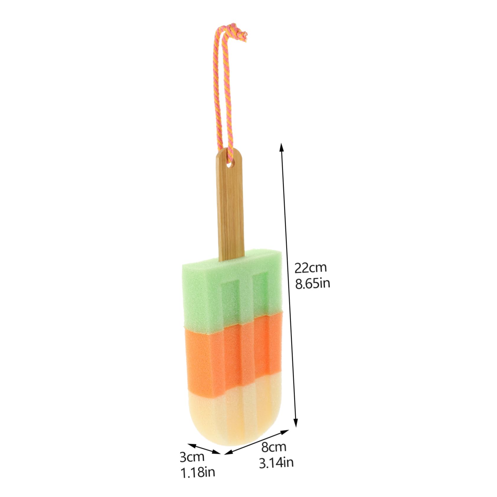 SOLUSTRE 3 Esponjas De Ducha Toalla De Baño Accesorios De Ducha Depurador De Ducha Corporal De Silicona Bola De Baño En Forma De Helado Esponjas Para Limpieza Baño Exfoliante Lavabo
