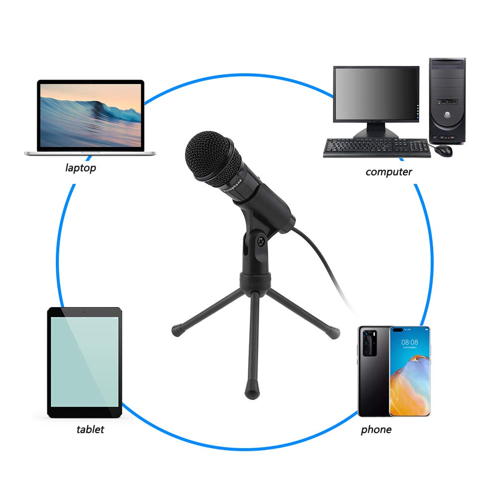 Sf-910 Multifunctional 3.5mm Live Sound Microphone Portable