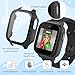 Tiorecime 2 Pack Case for Cosmo JrTrack 5 Kids Smart Watch with Tempered Glass Screen Protector, Shockproof Hard PC Bumper, Magnetic USB Charging Cable, Scratch Resistant Protective Cover