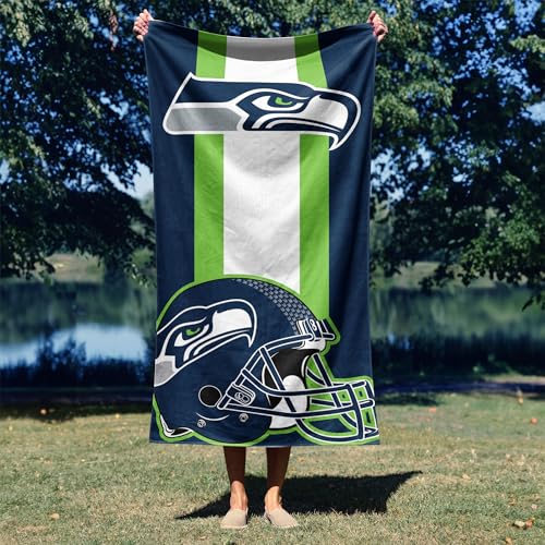 Image of Northwest NFL Seattle Seahawks Unisex-Adult Beach Towel, 30 inch x 60 inch, Zone Read