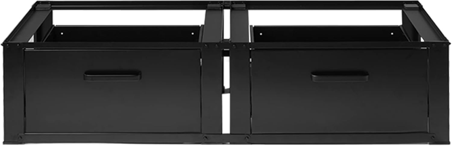 Front view of the Vonia Washing Machine Pedestal with both drawers closed.