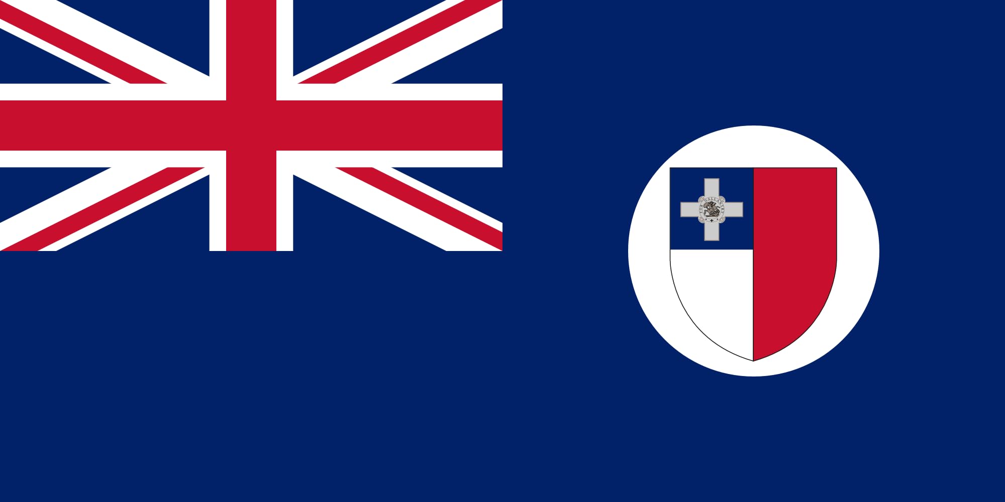 Bandera Large Malta (1943–1964) | bandera horizontal |