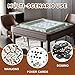 Mahjong Mat for Table Grunge Wallart Style Abstract Leopard Skin Seamless Print Surface All 31.5