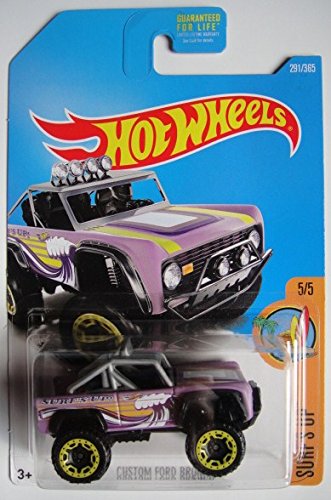 Hot Wheels Custom Ford Bronco 1:64 Purple miniatura 1