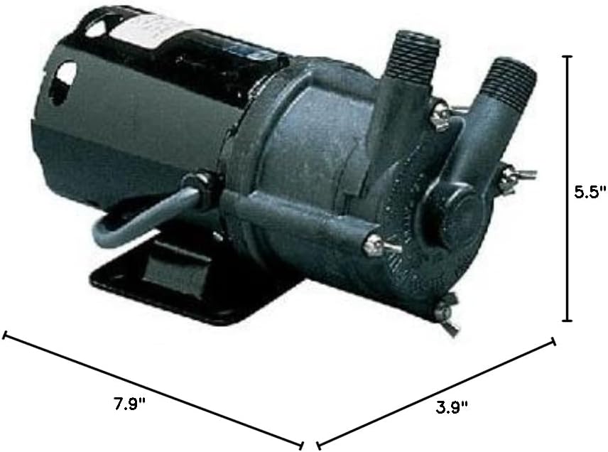 Little Giant 3-MD-MT-HC (578603) Magnetic Drive Pump, Highly Corrosive, 115V, 1/25HP, 6' Cord
