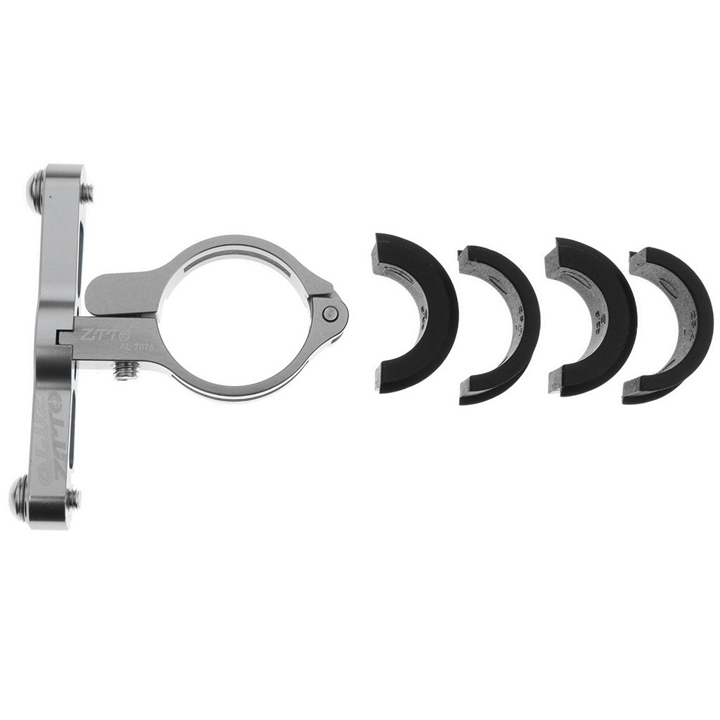 5er-Set Fahrradflaschen-Klemmhalterung für Lenker, Sattelstütze, Grau
