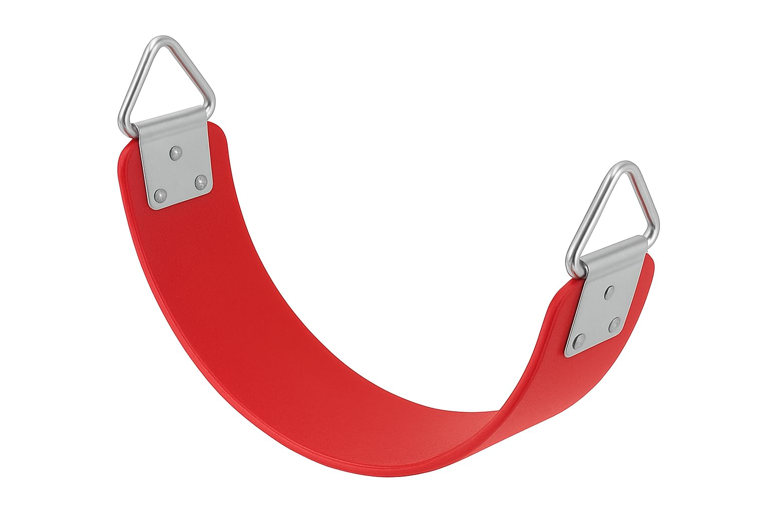 REZNOR Heavy Duty Flexible EVA Swing Seat with Metal Triangle Ring for Kids & Adults - Red | 300KG Weight Limit
