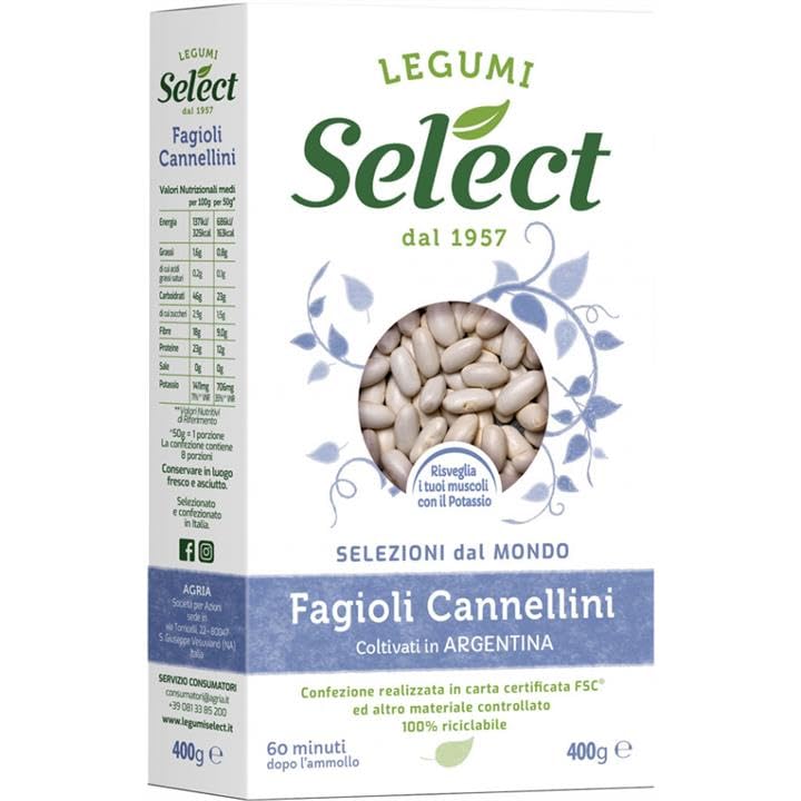 Legumi Fagioli Cannellini Select Pack 6 x 400 Gr