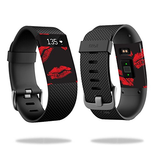 MightySkins Skin Compatível com Fitbit Charge HR Watch Cover Wrap Sticker Skins Kiss Me