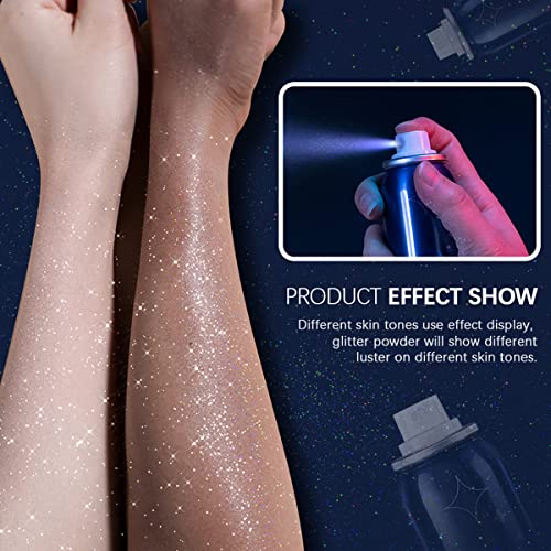 Meicoly 701701 Body Glitter Spray,Silver Glitter Hairspray thumb #2