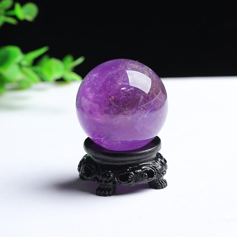 Améthyste boule de cristal feng shui déco et méditation de salon