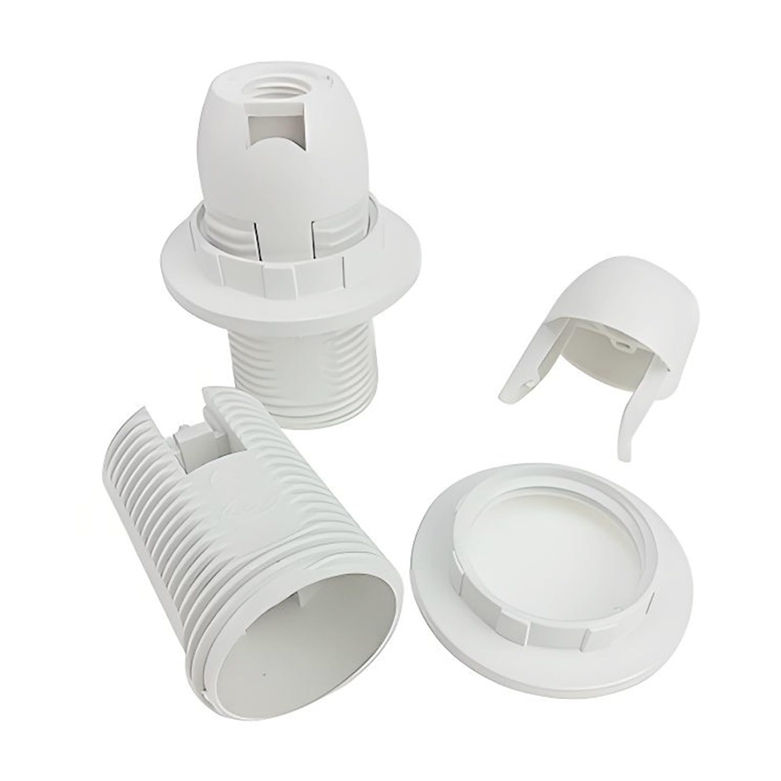 Yuiturt 2PCS E14 Bulb Holder E14 Lamp Holder, White Lamp Bulb Holder for Pendant Light Compatible with Most Light Bulbs - Image 4