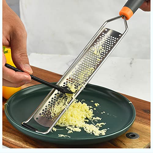 Handheld Lemon Zester & Cheese Grater, Iszw Lemon Citrus Zesting Tool With Handle For Ginger Garlic Nutmeg Chocolate Vegetables Fruits Grater, Sharp Stainless Steel Fine Blade Protective Cover #TOP6