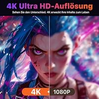 cocopar Portable Monitor 17.3 Zoll 4K UHD 150% sRGB Mobiler Bildschirm Lautsprecher HDMI USB-C Tragbarer Monitor für Laptop MacBoo Surface PC Xbox PS4/5, VESA montierbar mit Integrierter Ständer – Ansicht 3