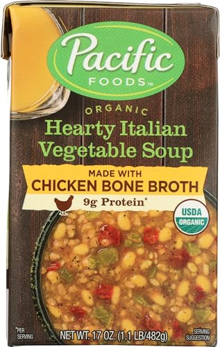 PACIFIC FOODS Organic Hearty Italian Vegetable Soup, 17 Ounce