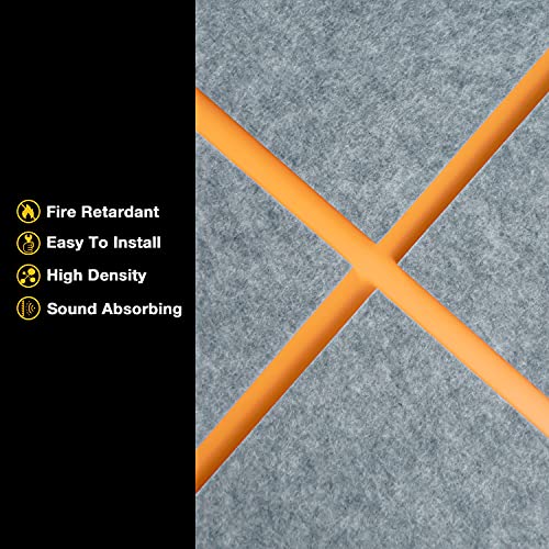 image for Fstop Labs 12 Pack Set Acoustic Absorption Panel, 12 X 12 X 0.4 Inches