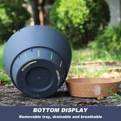 Pot suspendu drainant de 20,3 cm avec niveau d'eau visible pour arrosage facile - 4