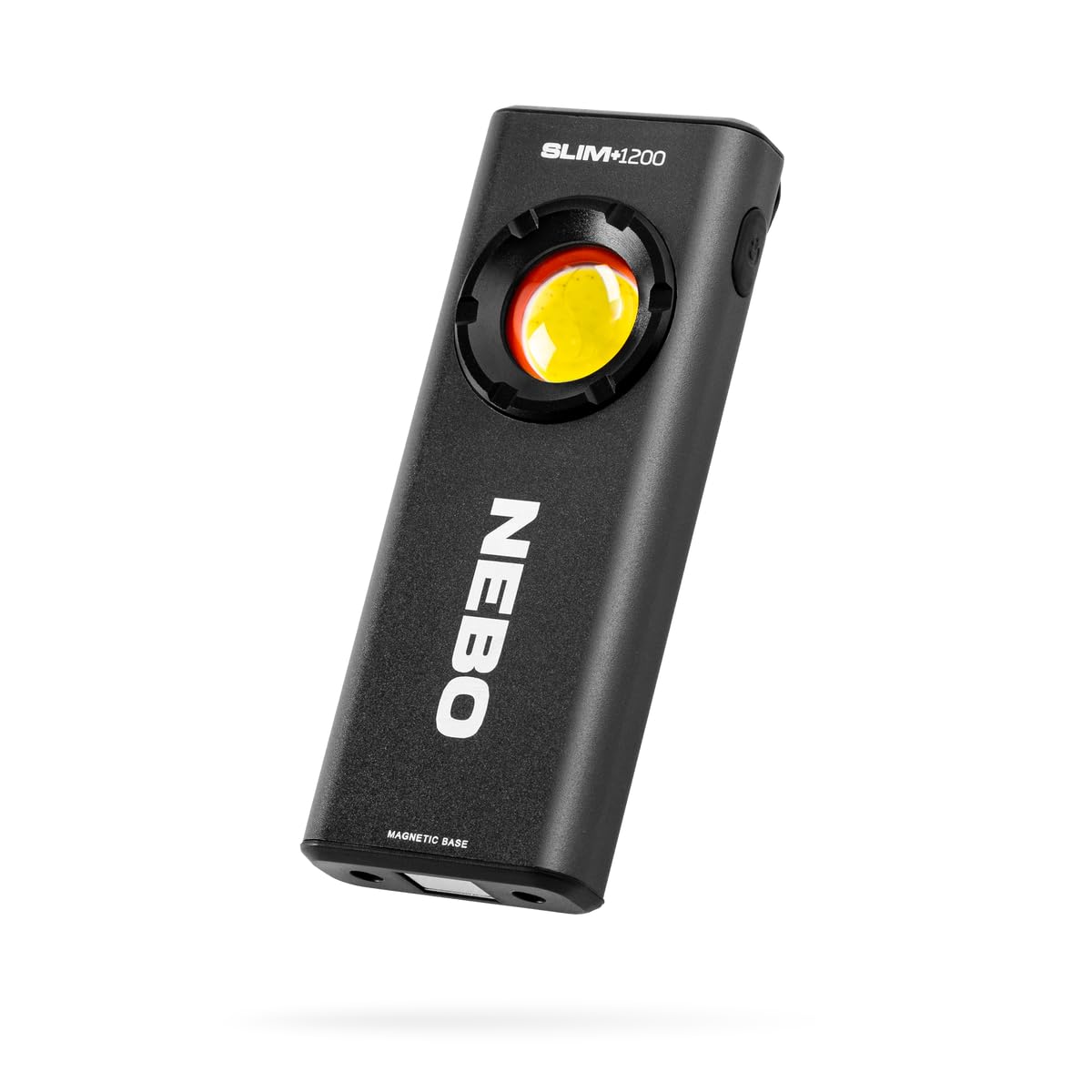 NEBO Slim+ Pocket Work Light - Rechargeable 1200 Lumen Mini Torch with Red COB Light - Waterproof, Variable Lumen Strength & Magnetic Base for Mounted Lighting