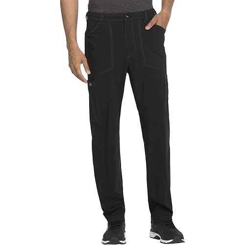 Dickies Advance Men Scrubs Pant Straight Leg Zip Fly Cargo DK205