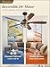 52 Inch Farmhouse Ceiling Fan with Light and Remote, Black Industrial Caged Flush Mount Ceiling Fans with 6 Speed Reversible Motor and Dual Finish 5 Blades, Rustic Ceiling Fan for Living room, Bedroom