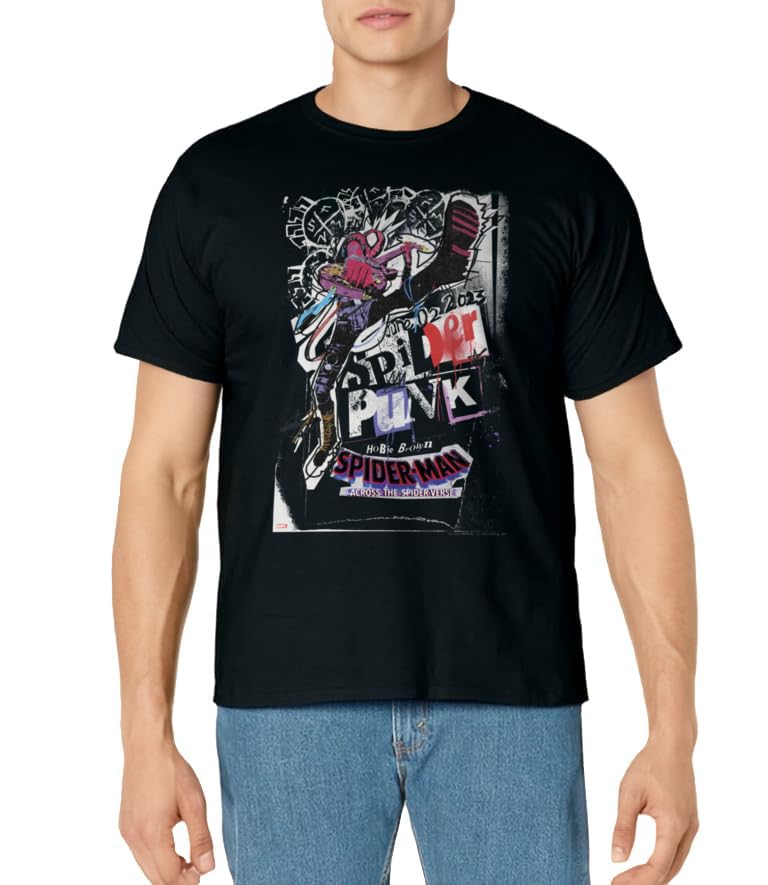 Marvel Spider-Man Across The Spider-Verse Part 1 Spider-Punk T-Shirt - image 2