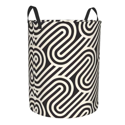 Panier à linge rond pour chambre à coucher, corbeille moderne - 3