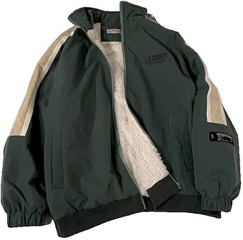 Xingfenly Men Jacket Winter Big Thick Padded Coat Handsome Light Up Street Top Korean Trend Hip Hop