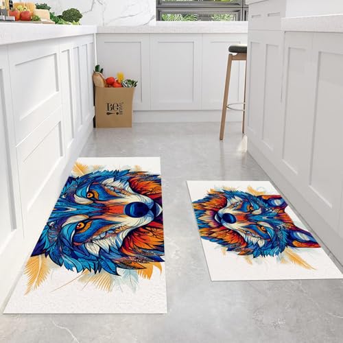 Tapis de cuisine antiderapant lot de 2 pour eviter la fatigue au sol