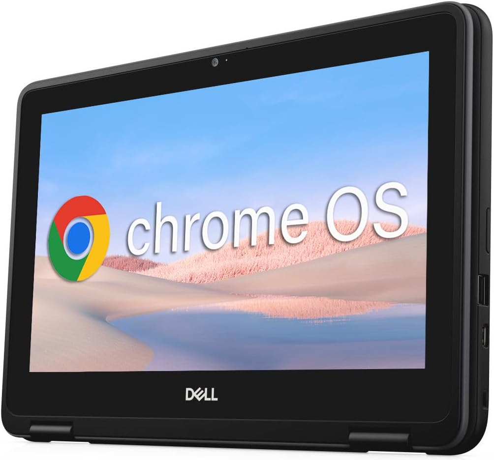 Dell Chromebook 11 3100 2-in-1 11.6" Touchscreen Laptop Computer, Celeron N4000, 4 GB RAM, 32 GB eMMC, Type-C, Chrome OS (Renewed)