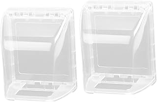 Yardenfun 2pcs Waterproof Box Socket Cover Receptacle Cover Snug Plugs for Outlets Weatherproof Outlet Cover Bathroom Outlet Cover Outlet Receptacle Protector Plug Protector