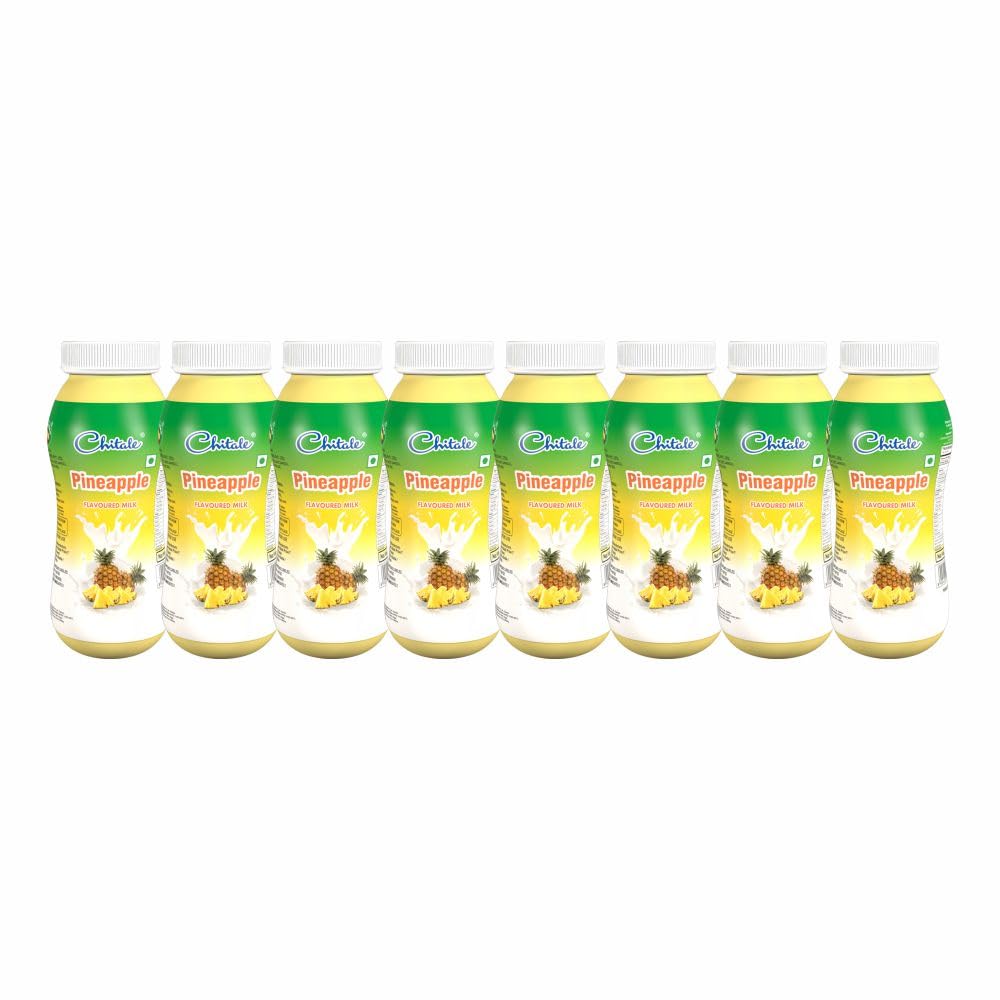 Chitale Dairy Pineapple Flavoured Milk | Tropical & Creamy Beverage | 200ml Each – Pack of 10 | Sweet & Refreshing | Ready-to-Drink | Vegetarian-image-49