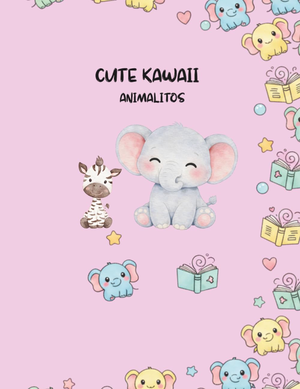 Animalitos Kawaii: Libro para Colorear para Niños 3-6 Años: Para colorear (Colorea Kawaii)