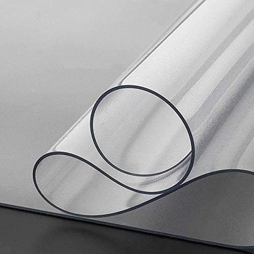 SMYH Chair Mat for Hardwood Floor, Office Desk Mat Matte Floor Protector Mat, Wipeable Table Place Mats, PVC Furniture Protector Pad, Anti Scratch Anti-Static Rectangle, 1.5mm Thick