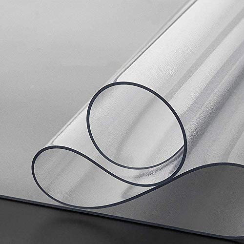 Smyh Chair Mat For Hardwood Floor, Office Desk Mat Matte Floor Protector Mat, Wipeable Table Place Mats, Pvc Furniture Protector Pad, Anti Scratch Anti-Static Rectangle, 1.5Mm Thick #TOP2