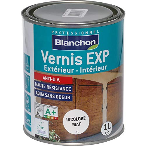 BLANCHON - Vernis EXP bois intérieurs/extérieurs incolore mat 1 litre - 04103713