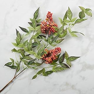 Factory Direct Craft Tall Artificial Mauve Berry and Green Leaf Sprays - 2 Sprays