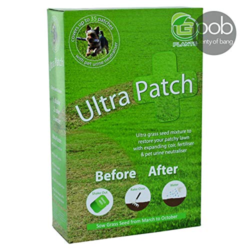 Grass Lawn Seed, Ultra Patch 1.4kg Hard Wearing, Fast Growing, Pet