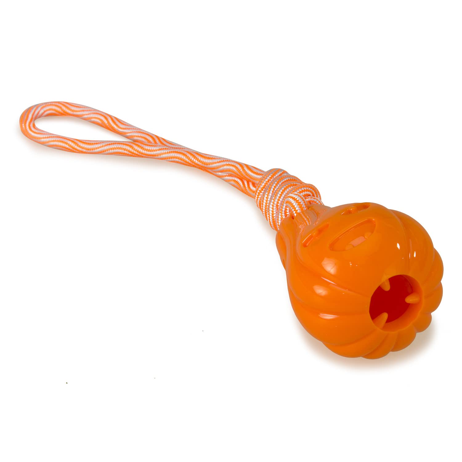 Arquivet Pumpkin with Rope - Dog Toys for All Ages - Dog Chew Accessories - Plastic Chew Toy - Games and Entertainment - Image 2